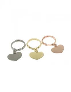 Anello Corazon COLORE ARGENTO Bianco