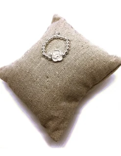 Anello Elastico con Palline e Rosa