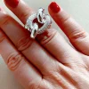 Anello Groumette con Zirconi MISURA ANELLO 12