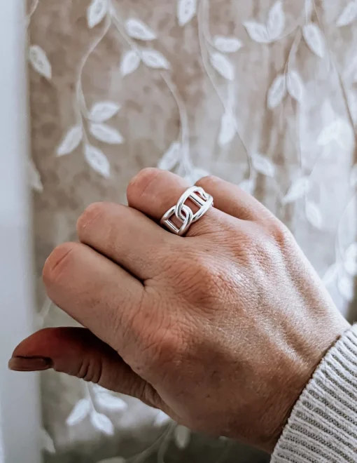 Anello Maglia Marina Regolabile