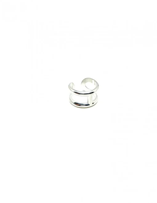 Anello Minimal COLORE ARGENTO Bianco MISURA ANELLO REGOLABILE misura 12/14