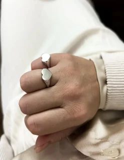Anello Regolabile Cuore Piatto