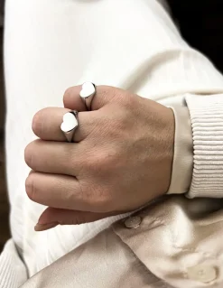Anello Regolabile Cuore Piatto