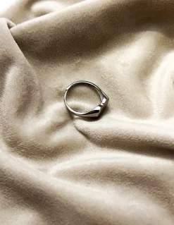 Anello Regolabile Cuore Piatto