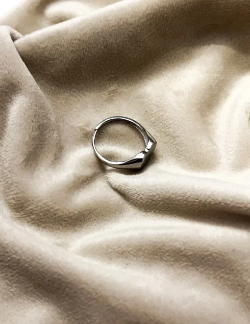 Anello Regolabile Cuore Piatto