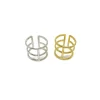 Anello Regolabile Lineal COLORE ARGENTO Bianco