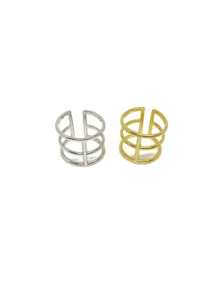 Anello Regolabile Lineal COLORE ARGENTO Bianco