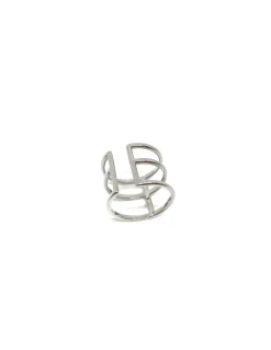 Anello Regolabile Lineal COLORE ARGENTO Bianco