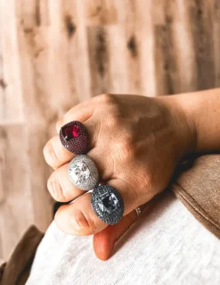 Anello Regolabile Pavè Big COLORE ZIRCONI zirconi bianchi