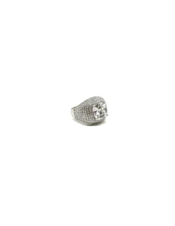 Anello Regolabile Pavè Big COLORE ZIRCONI zirconi bianchi