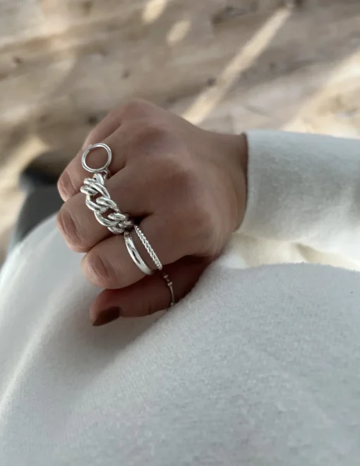 Anello Regolabile Tondo a Filo