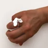 Anello Regolabile Tre Cuori Pendenti
