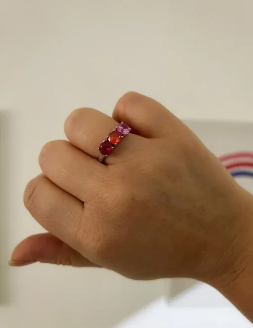 Anello Regolabile Trilogy Pink Gradation