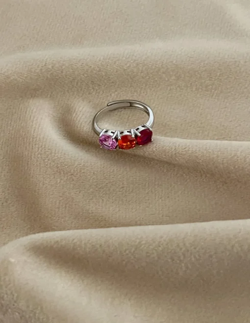 Anello Regolabile Trilogy Pink Gradation