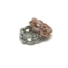 Anello Rigido Groumette Tuttogiro con Zirconi COLORE ARGENTO Bianco MISURA ANELLO 14