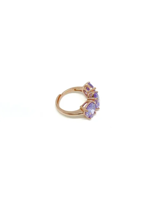 Anello Trilogy Luxury Gocce Viola