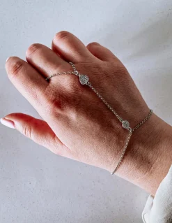 Baciamano Con Cuore COLORE ARGENTO Bianco
