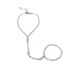 Baciamano Con Zirconi COLORE ARGENTO Bianco