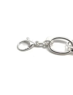 Bracciale a Catena Charme COLORE ARGENTO Bianco CIRCONFERENZA POLSO 17 cm