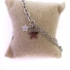 Bracciale a Catena con Catenine e Stelle COLORE ARGENTO Rosè