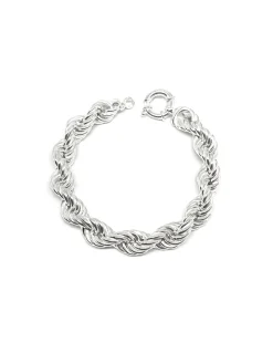 Bracciale a Catena Torchon COLORE ARGENTO Bianco CIRCONFERENZA POLSO 15 cm