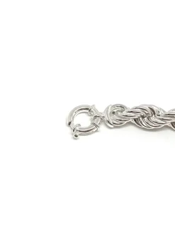 Bracciale a Catena Torchon COLORE ARGENTO Bianco CIRCONFERENZA POLSO 15 cm