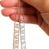Bracciale a Catenina con Scritta Personalizzabile di Zirconi COLORE ARGENTO Bianco COLORE ZIRCONI zirconi bianchi NUMERO DI LETTERE 1 lettera