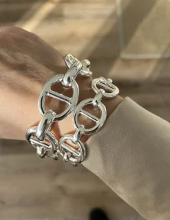 Bracciale Aeternus COLORE ARGENTO Bianco CIRCONFERENZA POLSO 17 cm GRANDEZZA piccoli