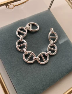Bracciale Aeternus COLORE ARGENTO Bianco CIRCONFERENZA POLSO 17 cm GRANDEZZA piccoli