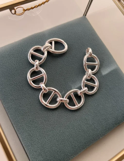 Bracciale Aeternus COLORE ARGENTO Bianco CIRCONFERENZA POLSO 17 cm GRANDEZZA piccoli