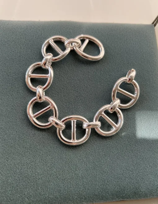 Bracciale Aeternus COLORE ARGENTO Bianco CIRCONFERENZA POLSO 17 cm GRANDEZZA piccoli