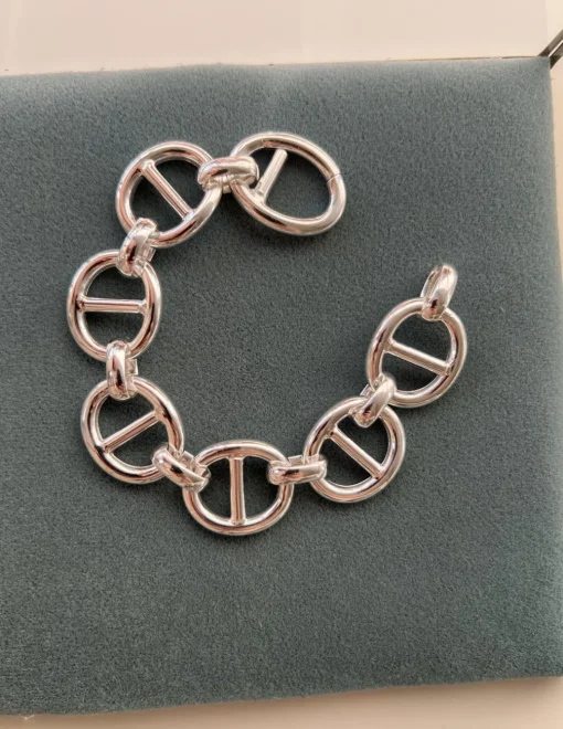 Bracciale Aeternus COLORE ARGENTO Bianco CIRCONFERENZA POLSO 17 cm GRANDEZZA piccoli