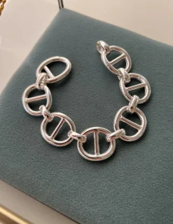 Bracciale Aeternus COLORE ARGENTO Bianco CIRCONFERENZA POLSO 17 cm GRANDEZZA piccoli