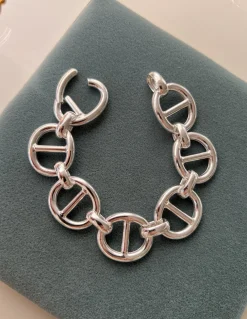 Bracciale Aeternus COLORE ARGENTO Bianco CIRCONFERENZA POLSO 17 cm GRANDEZZA piccoli