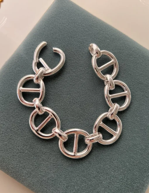 Bracciale Aeternus COLORE ARGENTO Bianco CIRCONFERENZA POLSO 17 cm GRANDEZZA piccoli