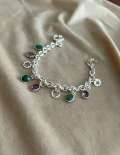 Bracciale Ametista e Radice di Rubino