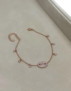 Bracciale Bottone COLORE ZIRCONI zirconi bianchi