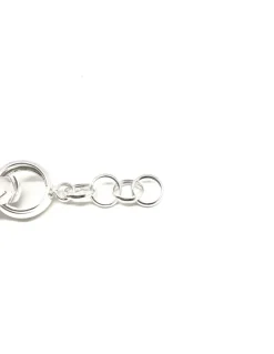Bracciale Catena Maglia Calandra COLORE ARGENTO Bianco