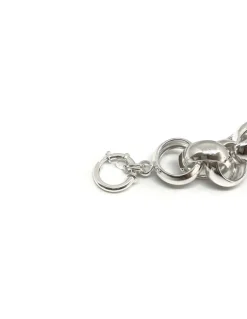 Bracciale Catena Maglia Calandra COLORE ARGENTO Bianco