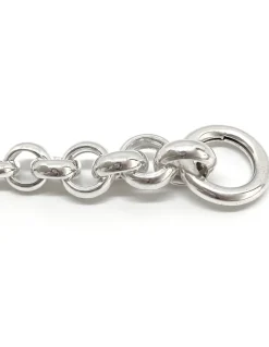 Bracciale Catena Rolò Scalare COLORE ARGENTO Bianco LUNGHEZZA BRACCIALE 23 CM