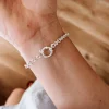 Bracciale Catena Rolo' Mini COLORE ARGENTO Bianco LUNGHEZZA BRACCIALE 17 CM + 3 CM ALLUNGATORE