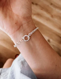 Bracciale Catena Rolo' Mini COLORE ARGENTO Bianco LUNGHEZZA BRACCIALE 17 CM + 3 CM ALLUNGATORE