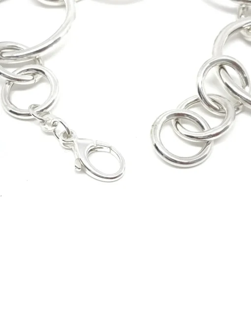 Bracciale Catena Style COLORE ARGENTO Bianco