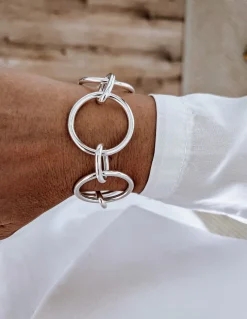 Bracciale Catena Style COLORE ARGENTO Bianco