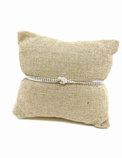 Bracciale Catenina Annodata COLORE ARGENTO Bianco