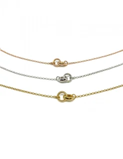 Bracciale Catenina con Nodino COLORE ARGENTO Bianco