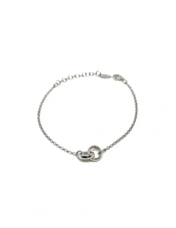 Bracciale Catenina con Nodino COLORE ARGENTO Bianco