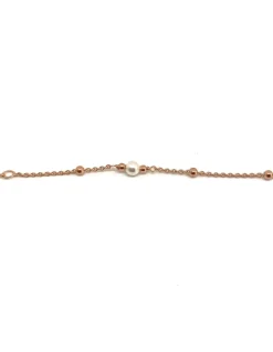 Bracciale Catenina e Fiore Passante di Zirconi