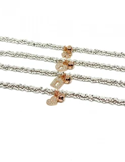 Bracciale con Nodi Piccoli e Soggetti Pendenti SOGGETTO cuore