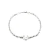 Bracciale con Rondelle e 1 Pepita Piatta Tonda